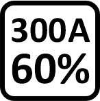 300 A 60%