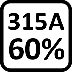 315 A 60%