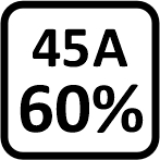 45 A 60%